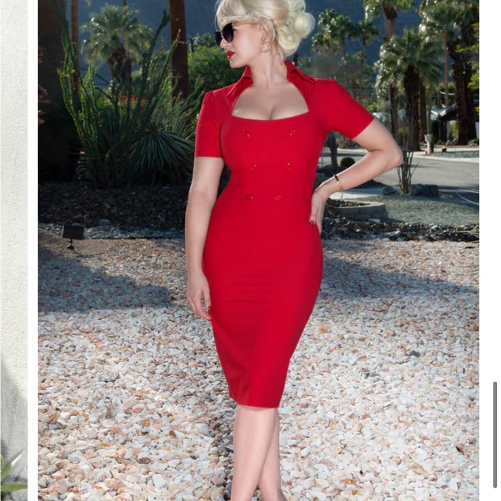 ISO glamour bunny red dress